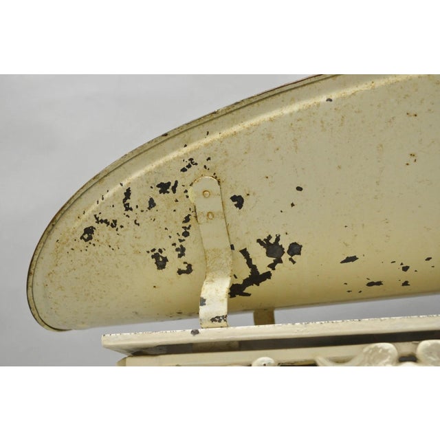 Antique Putzeys & Melot Liège Belgium Neoclassical Style Cast Iron Baby Scale For Sale - Image 11 of 18