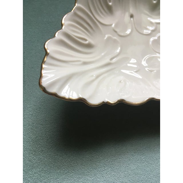 Vintage Lenox Woodland Leaf Patterned Decorative Bowl For Sale In Jacksonville, FL - Image 6 of 12