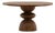 Stacked Wood Form Round Dining Table For Sale