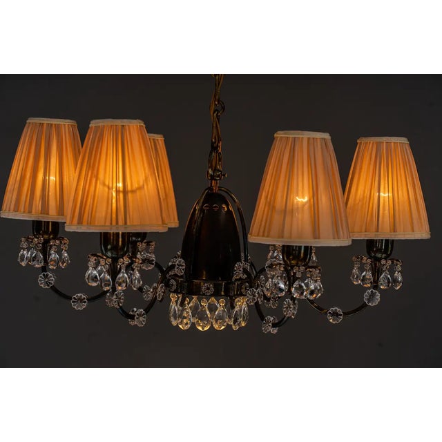 Viennese Chandelier in the Style of Lobmeyr, 1950s For Sale - Image 6 of 18