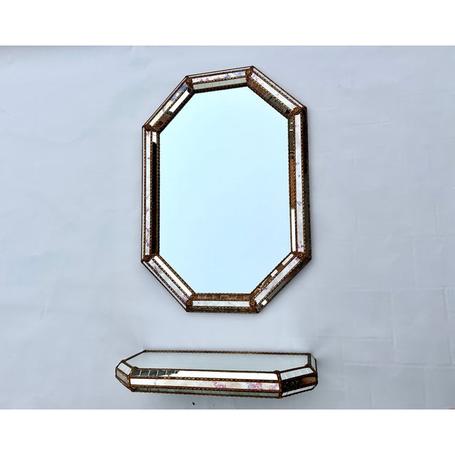 This exquisite vintage set from Spain, dated April 1988, is a masterful blend of Venetian opulence and geometric...