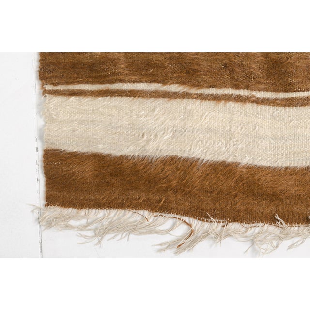 1950s Anatolian Vintage Angora Wool Kilim For Sale - Image 5 of 10