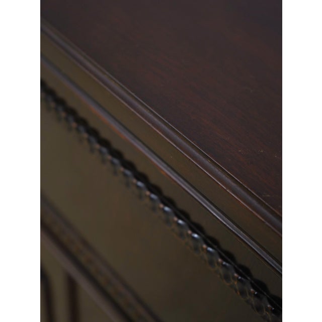 Vintage Regency Drop Front 3 Drawer 4 Door Desk Credenza For Sale - Image 17 of 18