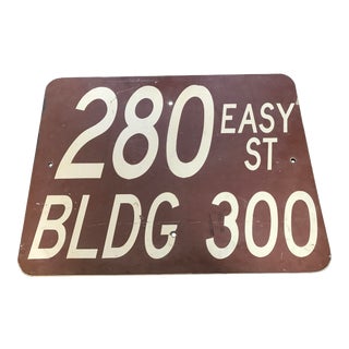 Architectural Metal Building Sign For Sale