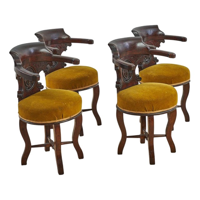 Mahogany Armchairs, Early 19th Century, Set of 4 For Sale