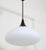 Metal Opaline Glass Pendant Lamp, 1960s For Sale - Image 7 of 11