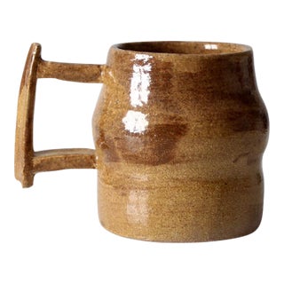 Vintage Handmade Studio Pottery Mug For Sale