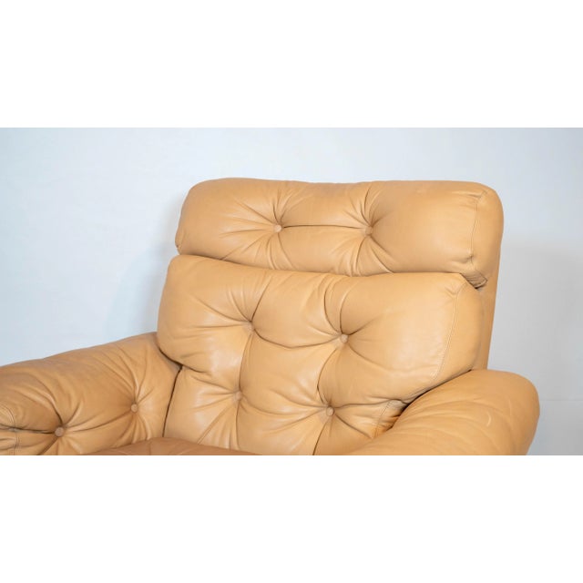 C&B Italia Vintage Afra & Tobia Scarpa Coronado Lounge Chair and Ottoman for C&b Italia, 1960s For Sale - Image 4 of 18