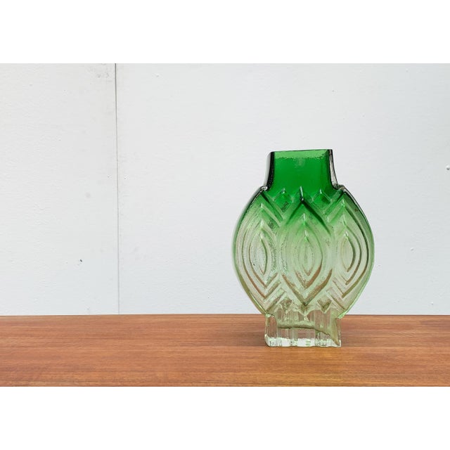 Vintage Finnish Glass Vase by Kaj Blomqvist for Kumela For Sale - Image 16 of 18