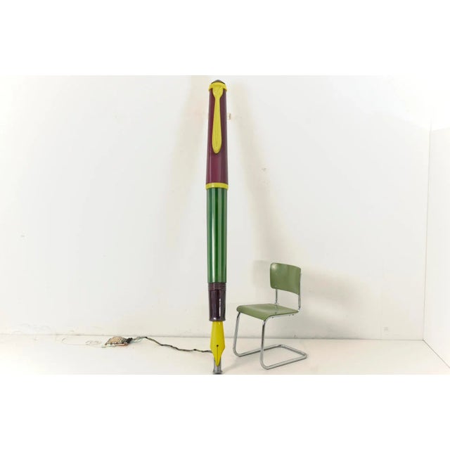 Giant Illuminating Advertisement Fountain Pen from Günther Wagner Pelikan, Germany, 1950s For Sale - Image 13 of 13