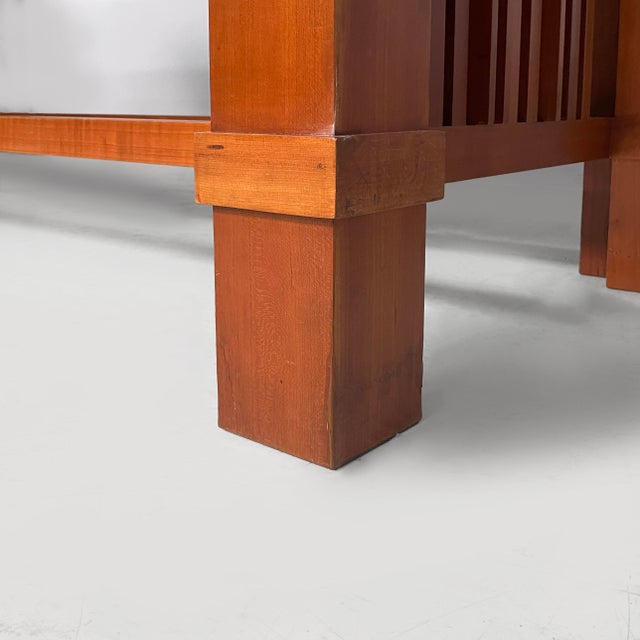 Mid-Century Modern Italian Wood 608 Taliesin 2 Dining Table by Frank Lloyd Wright for Cassina, 1980s For Sale - Image 15 of 16
