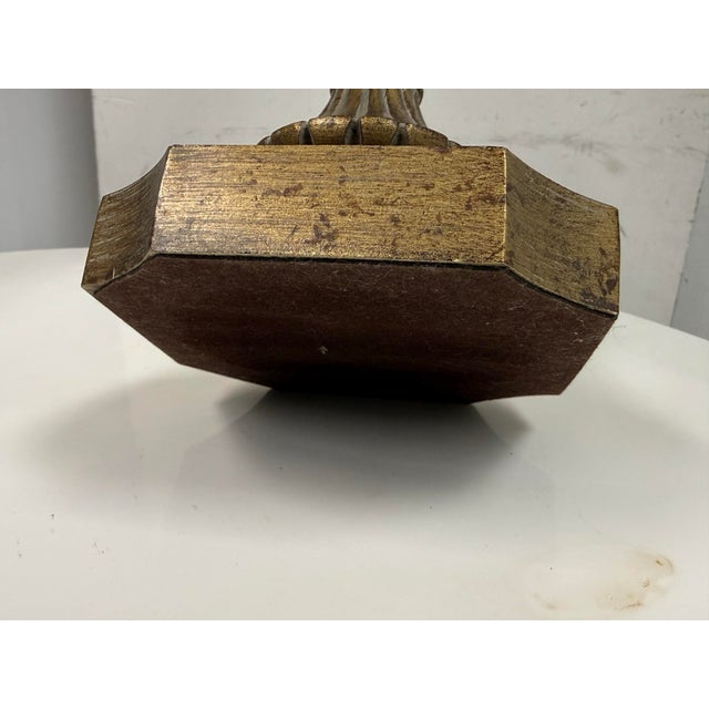 Vintage Lampcrafters Tall Brass Table Lamps With Black Shades, Pair For Sale - Image 11 of 12