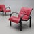 Vintage Chairs in Leather by Tord Björklund for Ikea, 1980s, Set of 2, in Good conditions. Designed 1980 to 1989