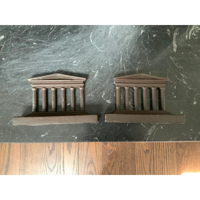 Greek Parthenon Temple Columns Bookends in Cast Brass A Pair Chairish