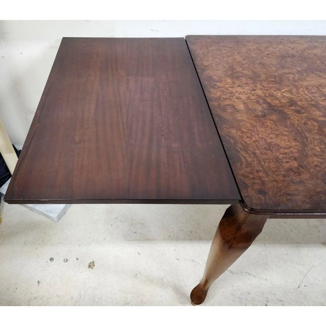 Wood French Dining Table Birdseye Maple Extendable For Sale - Image 7 of 13