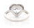 Early 21st Century Gia Certified 1.63 Carat Heart Shaped Diamond 18k Gold Ring, Size 5.5 For Sale - Image 5 of 10