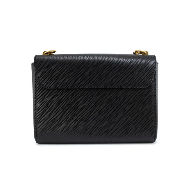 Louis Vuitton Louis Vuitton Twist MM Black Epi Leather Gold-Tone Chain Shoulder Bag For Sale - Image 4 of 12
