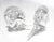 A fine pair of vintage Licio Zanetti Murano clear glass fish sculptures. Would make for a fabulous pair of bookends.