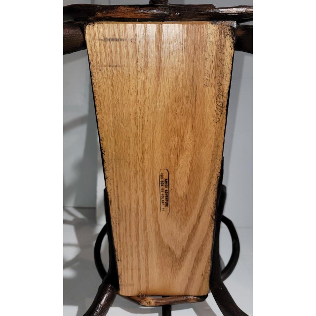 Wood Amish Hickory Magazine Rack For Sale - Image 7 of 7