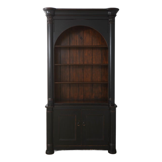 Heidi Steinberg Collection Monumental Arched Open Bookcase For Sale