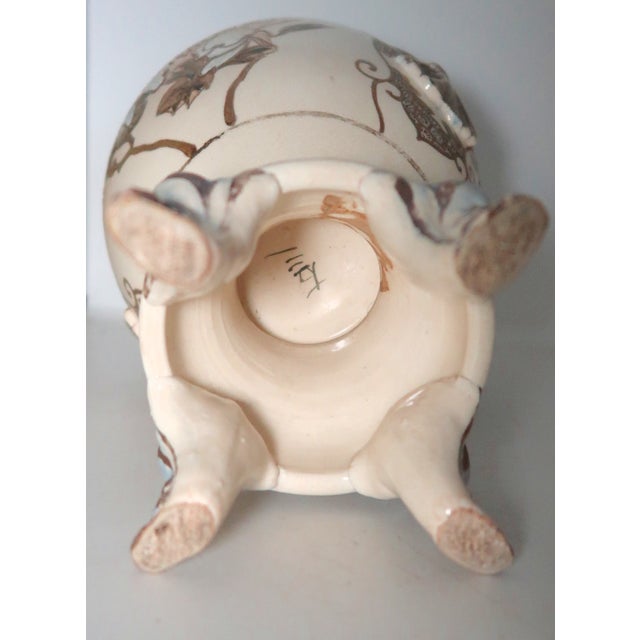 Antique Signed Japanese Satsuma Lidded Porcelain Censer, Meiji Period For Sale - Image 11 of 18