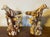 Pair large Staffordshire or Halifax slipware treacle glaze bird whistles. Wonderful folk art quality. You can make a...