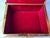 Gold Antique Erhard & Sohne German Jewelry Casket Trinket Box Cherubs Red Velvet For Sale - Image 8 of 11