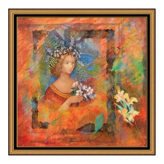 Late 20th Century Angel of the Flowers, Olga Oreshnikov For Sale