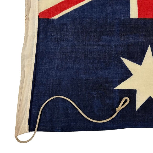 Rustic Small Vintage Wool Flag of Australia For Sale - Image 3 of 6