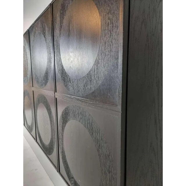 Brutalist Black Highboard by Musterring, 1980s For Sale - Image 6 of 10