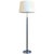 Mid-Century Leather Chrome Floor Lamp from Atelje Lyktan, Sweden, 1960s For Sale