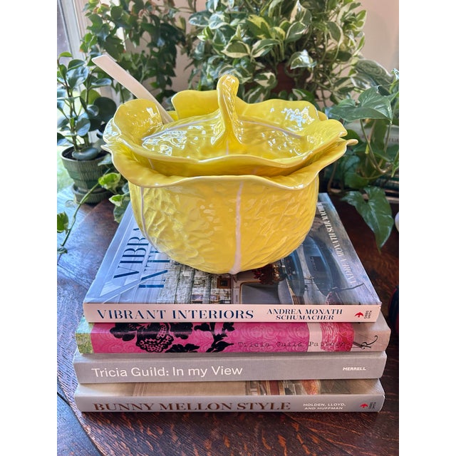 These large majolica cabbageware pieces are getting harder to come by, especially in such wonderful vintage condition....