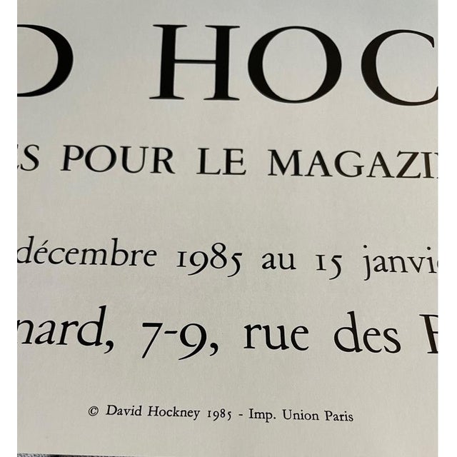 David Hckney, Images and Thoughts for Vogue Magazine, 1985, Paper For Sale - Image 4 of 5
