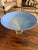 2000 - 2009 Venini Murano Italian Art Glass Pedestal Bowl in Blue & Turquoise, Signed For Sale - Image 5 of 6