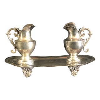 18th Century Silver Cruets from G. Leon Larriva, 1785, Set of 2 For Sale