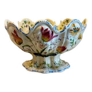 19th Century Nove Faience Type Monteith or Punch Bowl For Sale