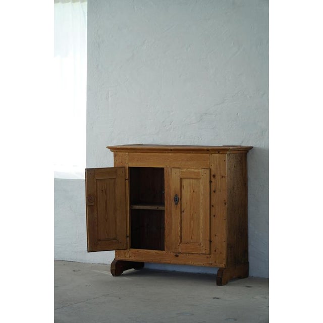 Antique Danish Wabi-Sabi Pine Cabinet with Paneled Doors, Late 18th Century For Sale - Image 9 of 18