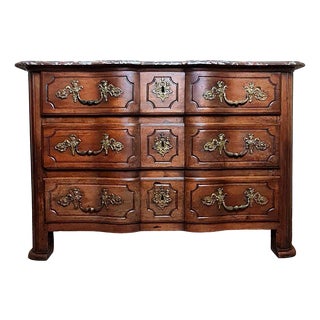 Louis XIV Arbalette Chest of Drawers in Walnut, 1700 For Sale