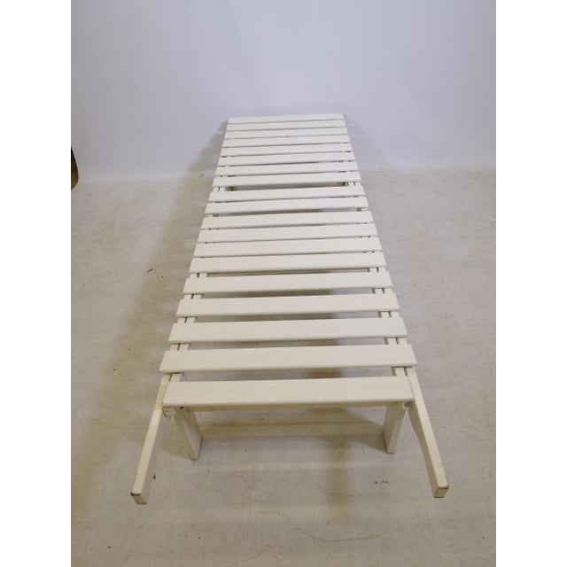 Mid-Century Wooden Riviera Garden Lounger from Triconfort, 1970s For Sale - Image 6 of 10