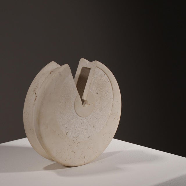 1970s Travertine Vase by Pier Alessandro Giusti and Egidio Di Rosa for Up and Up, Italy, 1970s For Sale - Image 5 of 8