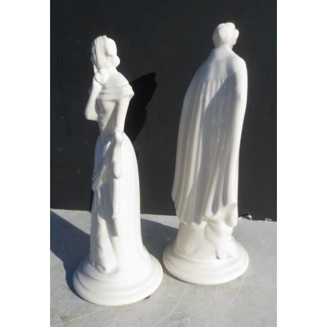 Art Deco Porcelain Courting Figures - a Pair of 2 For Sale - Image 4 of 9