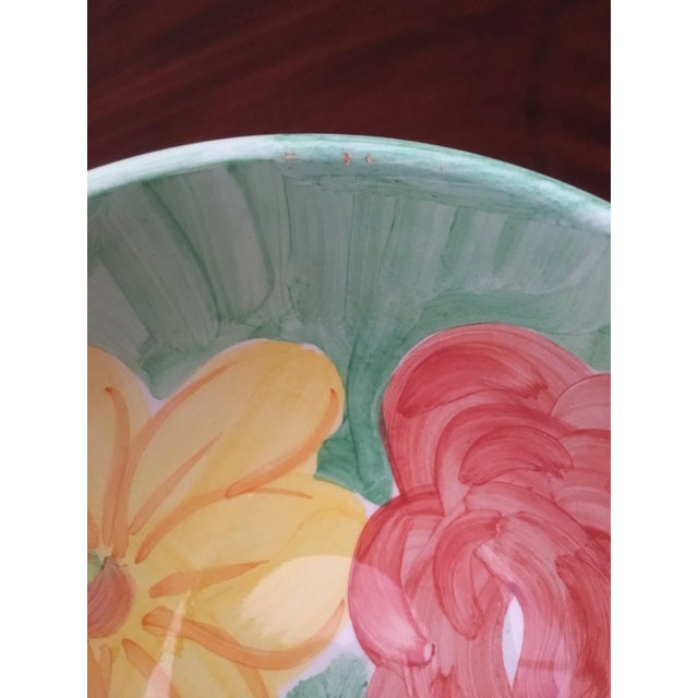 Vintage Bob Mackie Colorful Floral Ceramic Bowls - Set of 4 For Sale - Image 9 of 11