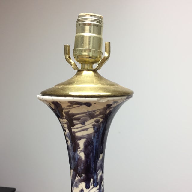 Contemporary Splatter Drip Painted Table Lamp Chairish