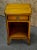 Vintage Satinwood Nightstand French Style Brass Ormolu Inlaid Bedside Table For Sale - Image 12 of 12