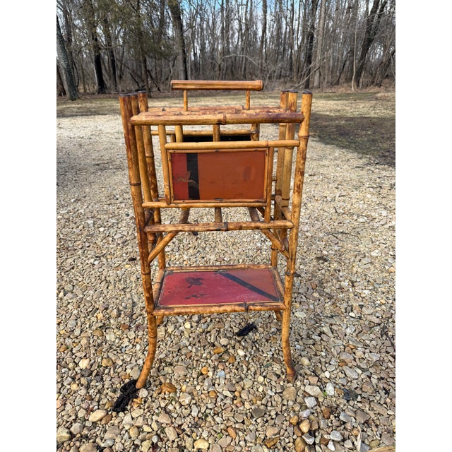 Late 19th Century English Bamboo Magazine Stand 19th Century For Sale - Image 5 of 5