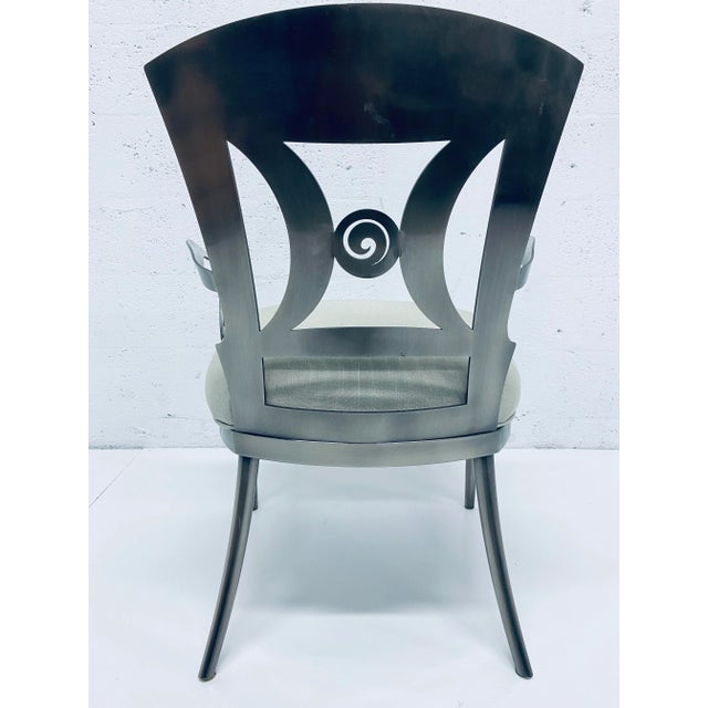 Silver Design Institute of America Dining or Occasional Chairs - a Pair For Sale - Image 8 of 13