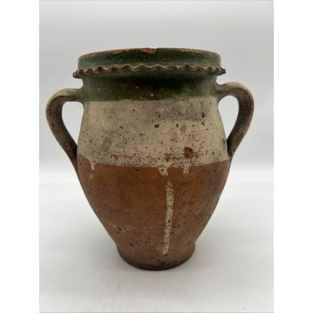 A Fine Antique 19th Century French Terra Cotta Green Glazed Olive Jar For Sale - Image 15 of 15