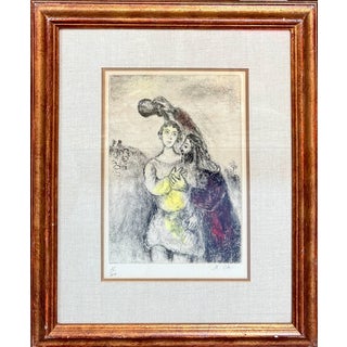 Marc Chagall, The Anointing of Saul, 1958, Etching, Framed For Sale