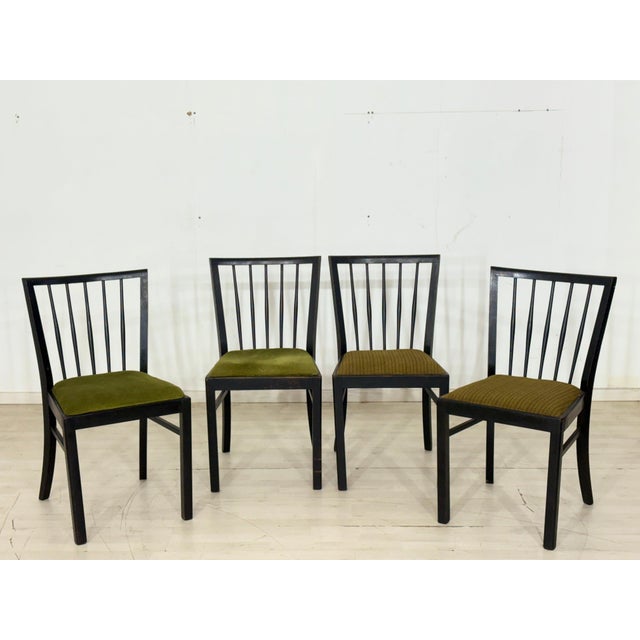 Brown Vintage Chairs, 1960s, Set of 4 For Sale - Image 8 of 14