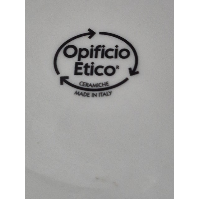 Vintage Opificio Etico Amalfi Coast Pattern Italian Pair Lemon Luncheon Plates For Sale - Image 6 of 6